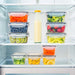 Kitchen Food Container Set — 10× 840ml BPA-Free Plastic, Microwave & Dishwasher Safe, with 10 Stickers & Marker