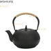 Cast Iron Teapot with Stainless Steel Mesh Filter — Induction Ready