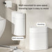 7L/9L Two‑way Sensor Bin with Lid — Battery‑powered, Wall‑mount or Freestanding Narrow‑slit Bin