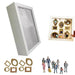 DIY Mini Museum Silhouette Box – Creative Memory Display Kit with Miniature Statues & Gold Frames