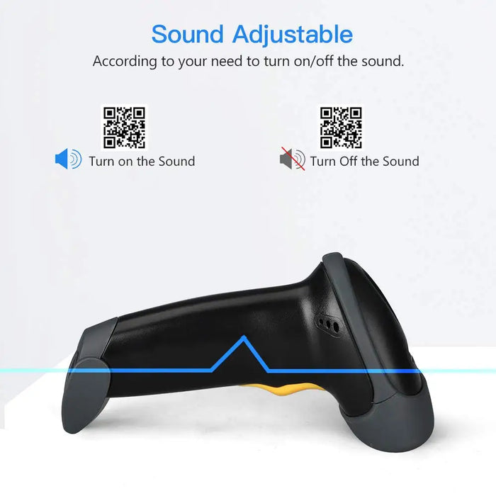 Eyoyo EY-H2 Handheld 2D USB Barcode Scanner — Wired QR, PDF417 & DataMatrix Reader for POS and Inventory