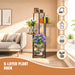 4/5/6-Tier Metal and Wood Plant Stand — Indoor & Outdoor Corner Display