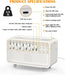 4-in-1 HiFi Bluetooth Speaker — White Noise, Humidifier, Night Light, 8 Nature Sounds (White)