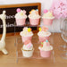 5-piece Acrylic Rectangular Cupcake Display Stand – Transparent Dessert Showcase