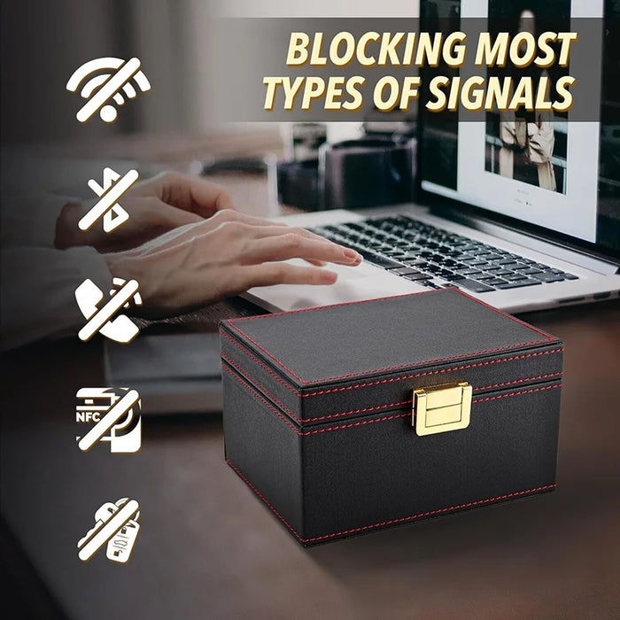 Faraday Box RFID Signal Blocker for Car Key Fobs — Carbon Fibre Key Protector