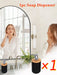 4‑Piece Bathroom Accessory Set – Plastic with Bamboo Toothbrush Holder, Cup & Soap Dish (1‑pc Lotion Dispenser option)