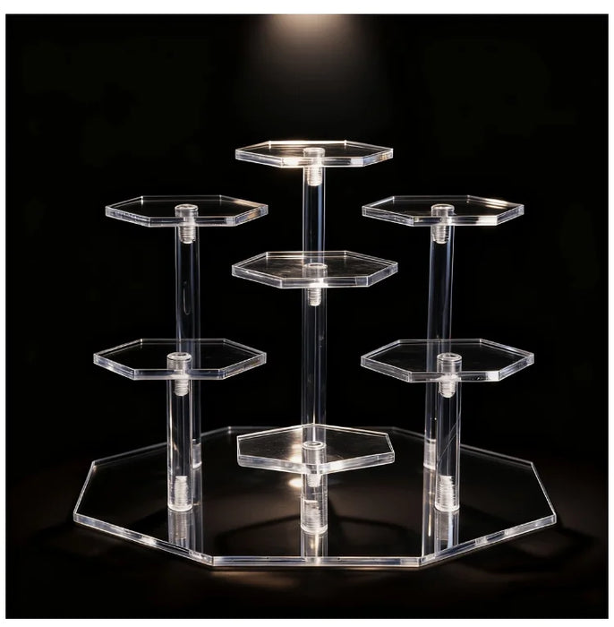 Acrylic Multi‑Style Jewellery Display Stand – Multifunctional Accessory Display