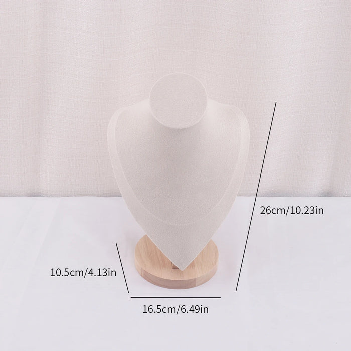 Velvet Necklace Display Bust — Pendant & Jewellery Mannequin Stand