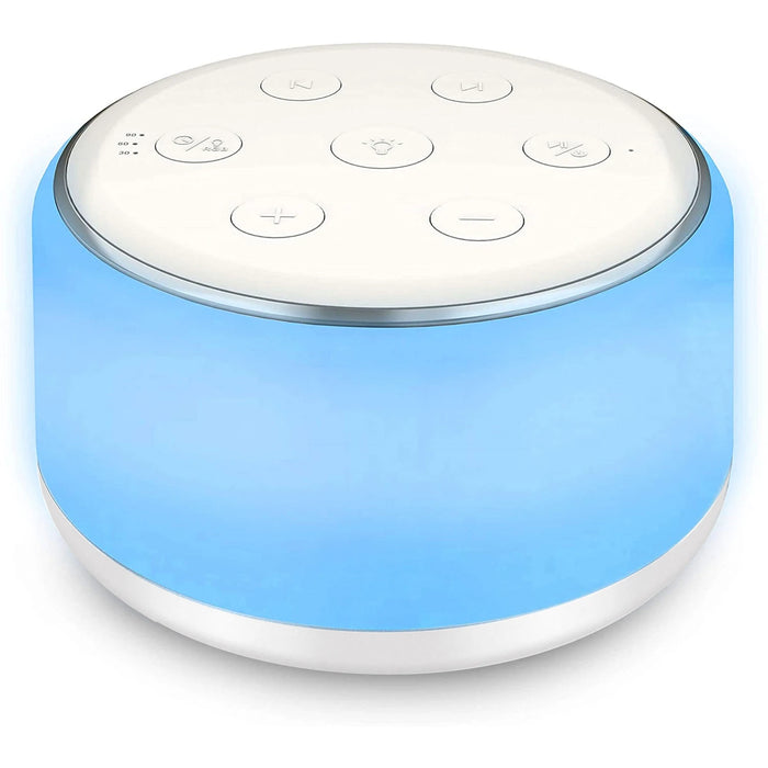 White Noise Machine – Desktop Sleep Sound Machine for Baby with 34 Sounds & 7‑Colour Night Light