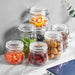 Sealed Glass Jars with Clip Lids — Airtight Food-Grade Storage (500–1000ml & 3‑piece set)