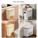 Cabinet Compost Bin with Lid — 6L or 10L, Wall‑Mount or Free‑Standing
