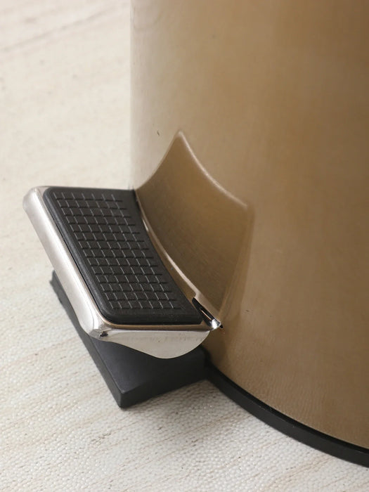 Modern 5L Stainless Steel Foot Pedal Bin — Champagne Gold