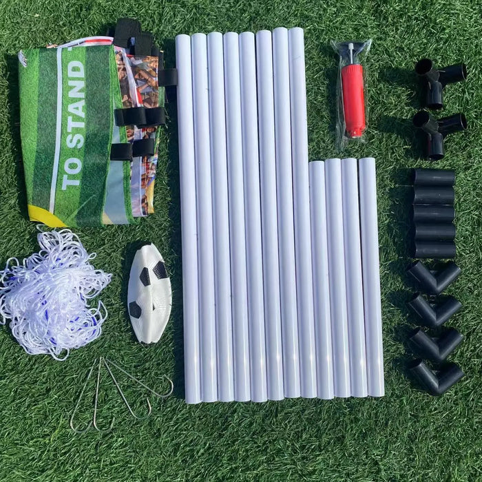 Mini Folding Inflatable Football Goal — 80cm Portable Practice Net