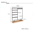 Multifunctional Metal Jewellery Display Rack with Detachable Wooden Base