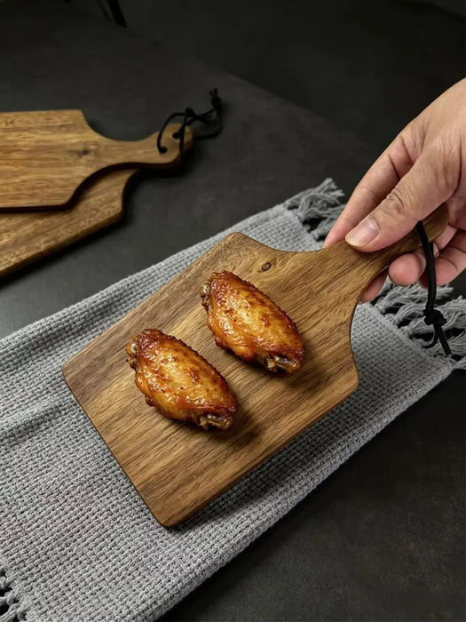Acacia Wood Mini Cutting Board Set (3pcs) — Rectangle Chopping Blocks for Meat, Cheese & Bread
