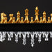 Magnetic Folding Chess Set — 25cm or 32cm, Gold & Silver Plastic Travel Board