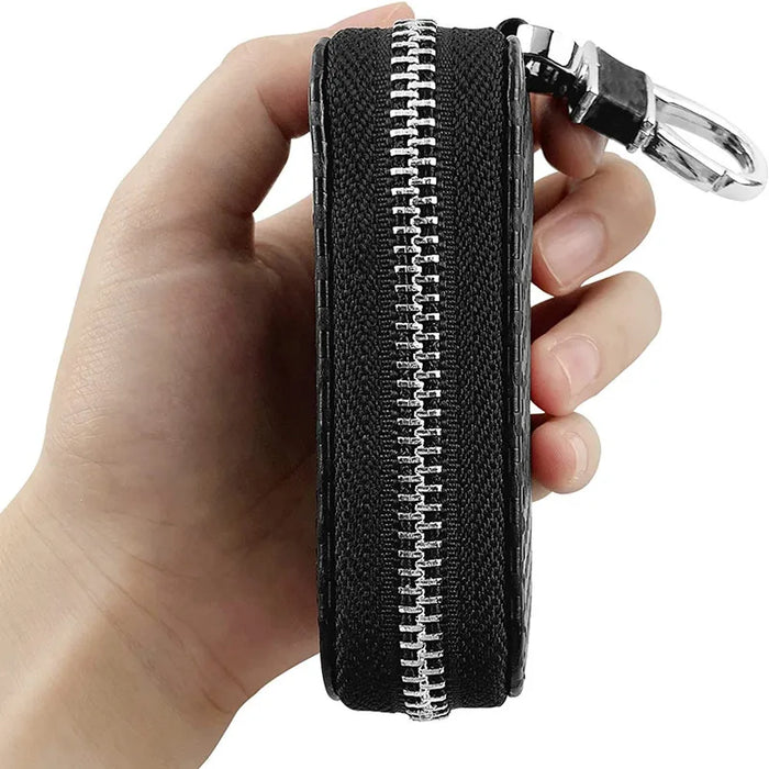 Faraday Key Fob Signal Blocking Pouch – PU Leather RFID Guard