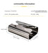 Stainless Steel Tissue Box — Irregular Pull-Paper Dispenser (Silver)