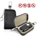 Faraday Key Fob Signal Blocking Pouch – PU Leather RFID Guard
