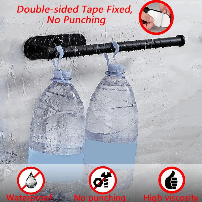Stainless Steel Paper Towel Holder – Adhesive or Screw-Fix Wall & Cabinet Mount