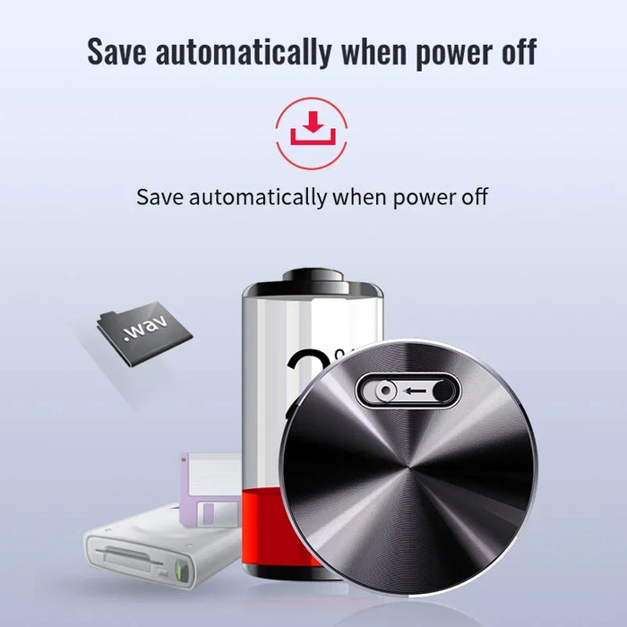 Mini Voice‑Activated Digital Recorder with Built‑in Magnet (Q37)