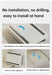 Metal Slide‑Rail Pull‑Out Cabinet Organiser with Self‑Adhesive Base