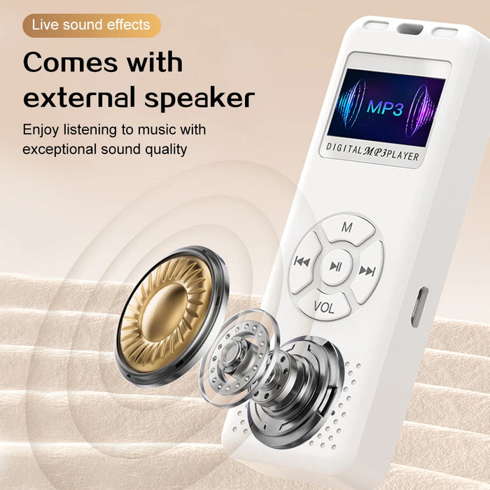 2026 Digital Voice Recorder — Colour LED, A‑B Repeat, Up to 64GB