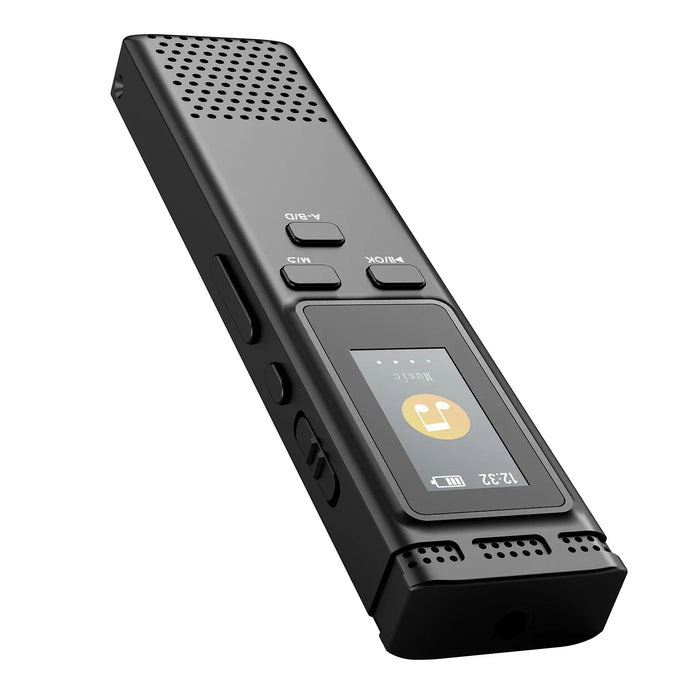Digital Voice Recorder — 64GB / 16GB / 8GB, Voice-Activated MP3 Player with Noise Reduction