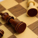 29x29cm Foldable 3‑in‑1 Wooden Chess, Checkers & Backgammon Board