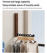 Wood Wall-Mounted Clothes Hanger — Foldable, Space-Saving Drying Rack