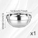 14.5cm Stainless Steel Bowl – Durable, Stackable for Mixing, Pickling, Salad & Fruit