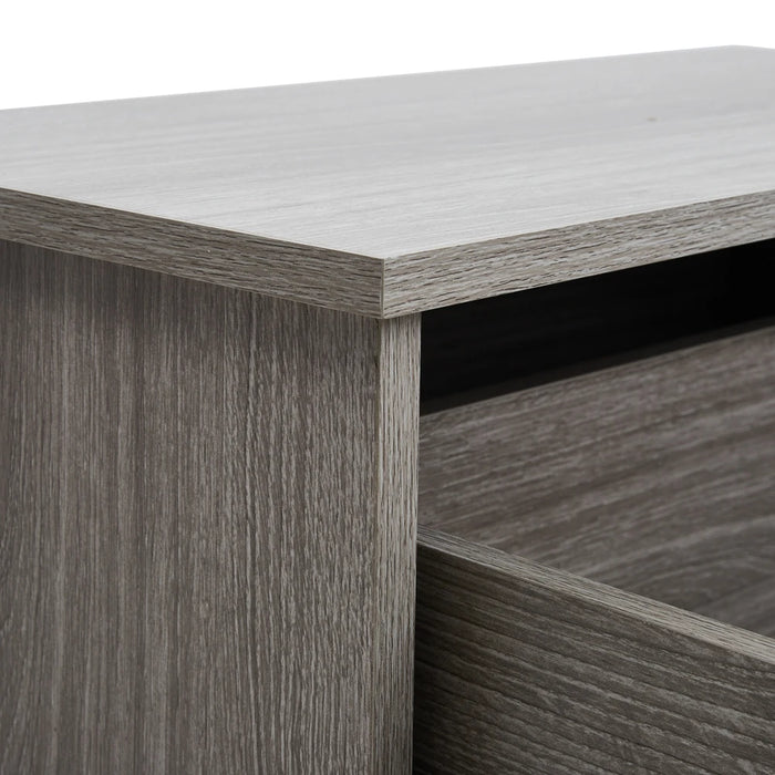 Modern Wooden Freestanding Bathroom Cabinet - Grey Oak, 60 x 30 x 85cm