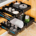No-Drill Pull-Out Cabinet Organiser — Sliding Drawers for Kitchen & Pantry