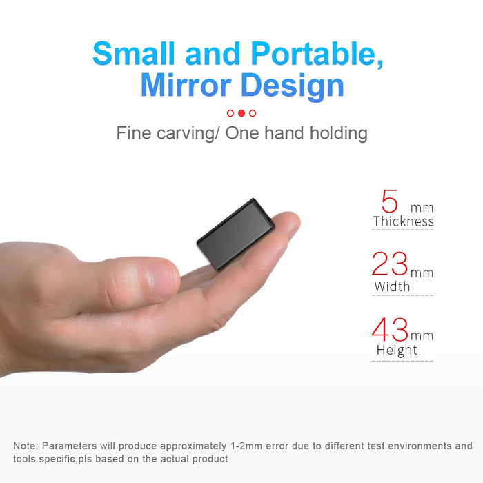 Q1 Ultra‑Thin Mini Voice Recorder – Sound‑Activated WAV/MP3, 4–32GB