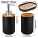 Bathroom Set – Soap Dispenser, Toothbrush Holder & Soap Box (Plastic)