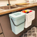 Kitchen Food Waste Bin — Small Countertop Compost Caddy with Lid, Wall-Mountable (3L & 5L)