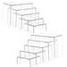 5-piece Acrylic Rectangular Cupcake Display Stand – Transparent Dessert Showcase