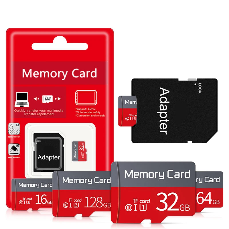Class10 Memory Card High Speed Mini SD Card 8GB 16GB 32GB 64GB 128GB 256GB 512GB TF Flash Card