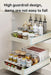 Pull-Out Sliding Cabinet Storage Box — Stick-On Kitchen & Pantry Organiser (Beige)