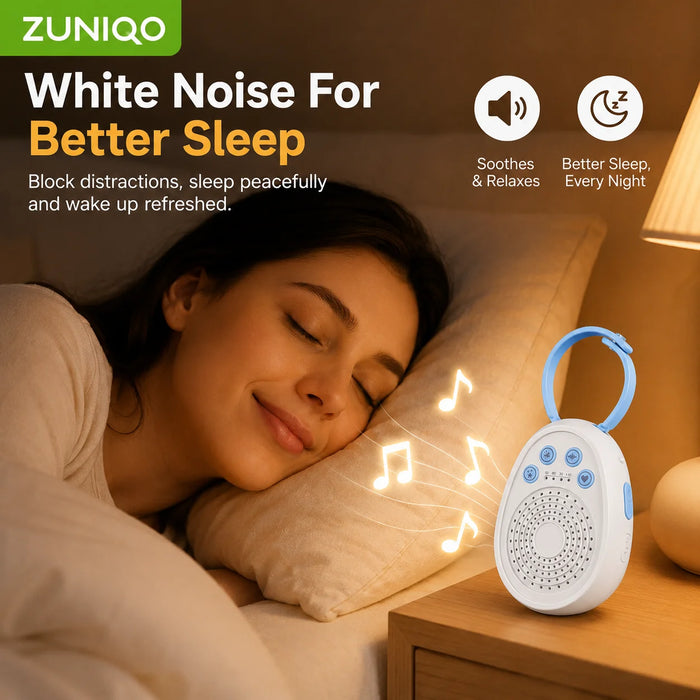 Baby White Noise Machine — Sleep in 3 Minutes, 20 Soothing Sounds, USB Rechargeable