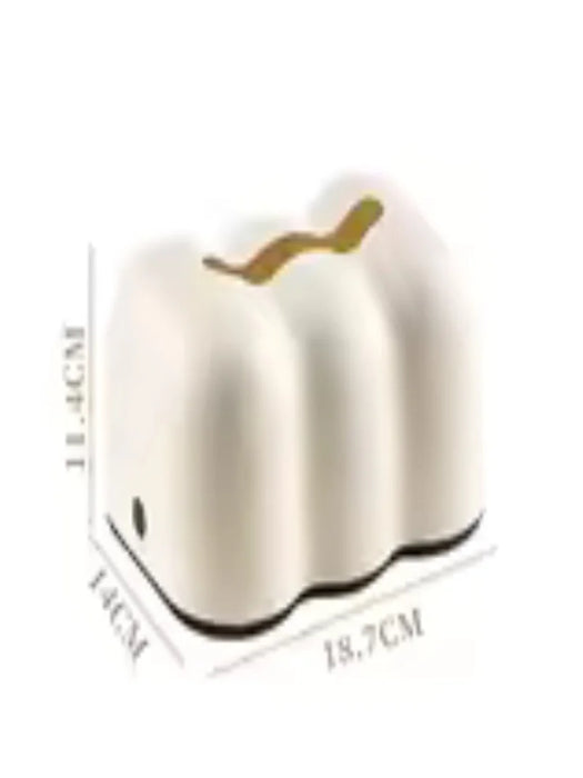 Cloud Tissue Box Holder — Wall-Mount Napkin & Paper Towel Organiser, Cream (PP)