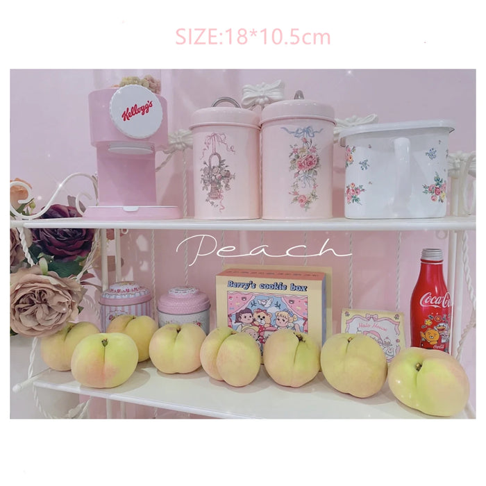 Pink Metal Canister Tins – Pack of Two – Tea, Coffee & Sugar Storage (18 x 10.5 cm) Airtight