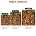 Acacia End-Grain Reversible Cutting Board — Multi‑Purpose Serving & Prep Tray, 38×28×1.8cm, 1pc