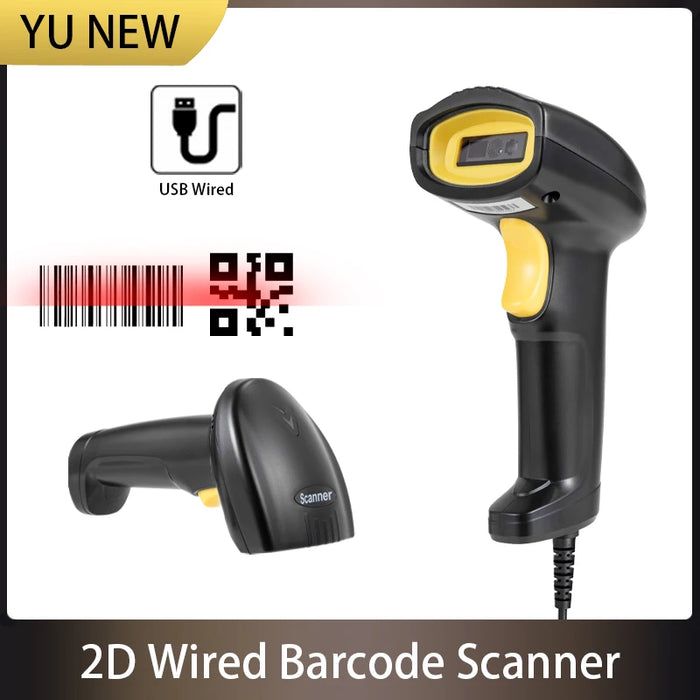 Handheld 1D & 2D Barcode Scanner – Wired and 2.4G Wireless Bluetooth Models