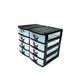 4-layer Transparent Jewellery Storage Box with Rhinestone Detail