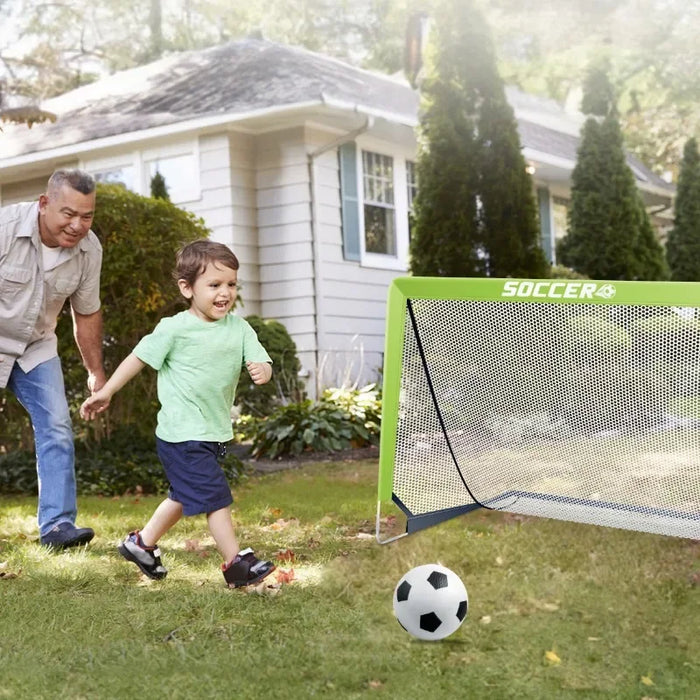 Portable Pop-Up Football Goal — Foldable Training Net for Garden, Indoor & Outdoor