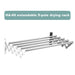 Wall-Mounted Foldaway Clothes Drying Rack - Expandable Stainless Steel