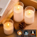 LED Flameless Acrylic Candles with Remote & Timer – Flickering, Battery Powered