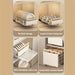 Space-Saving Pull-Out Kitchen Organiser — Plate, Bowl & Spice Rack