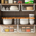 Large Capacity Hanging Under-Cabinet Metal Storage Basket – Single Tier, White or Black